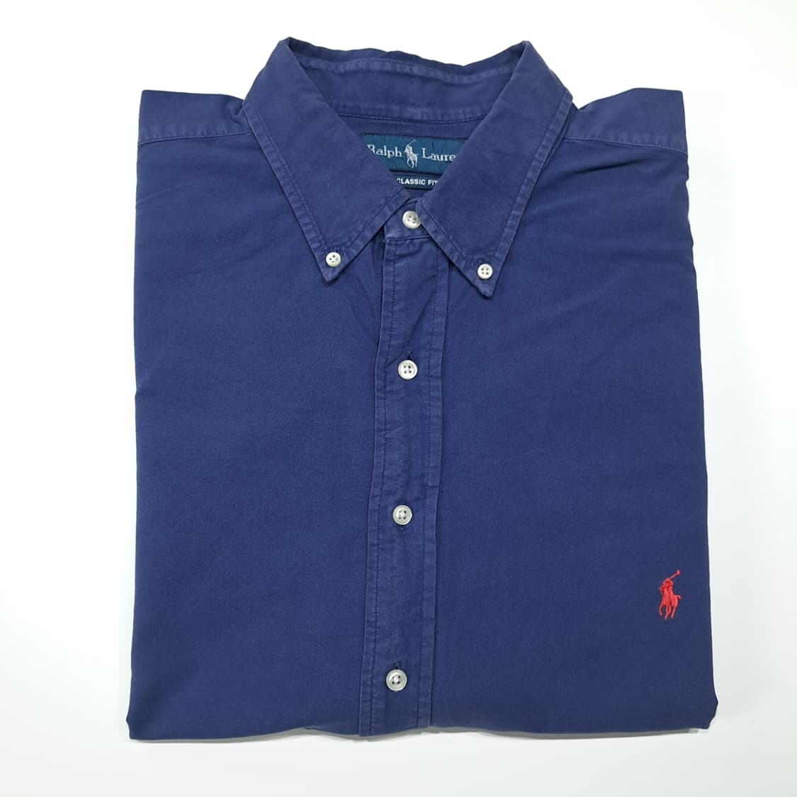 CL634 2XLT 폴로 90s 코튼 버튼다운 올드 네이비 셔츠 남방 상품이미지7