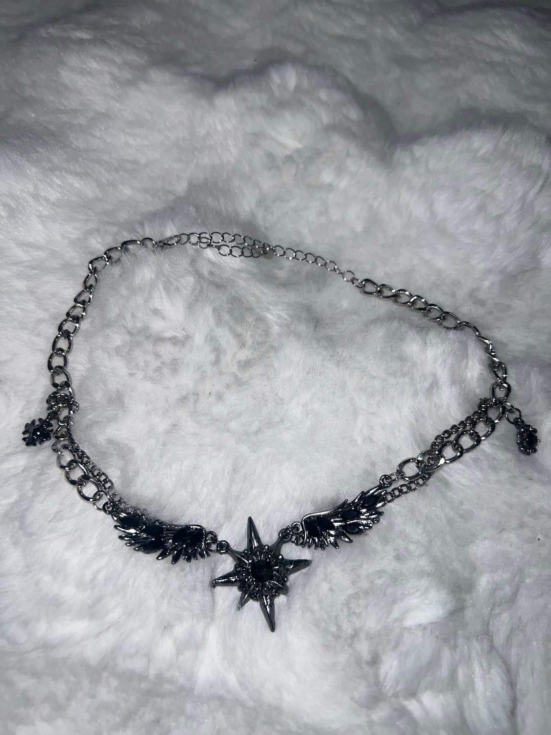 빈티지 고스로리 고딕 지뢰 별 펜던트 체인 목걸이 상품이미지1