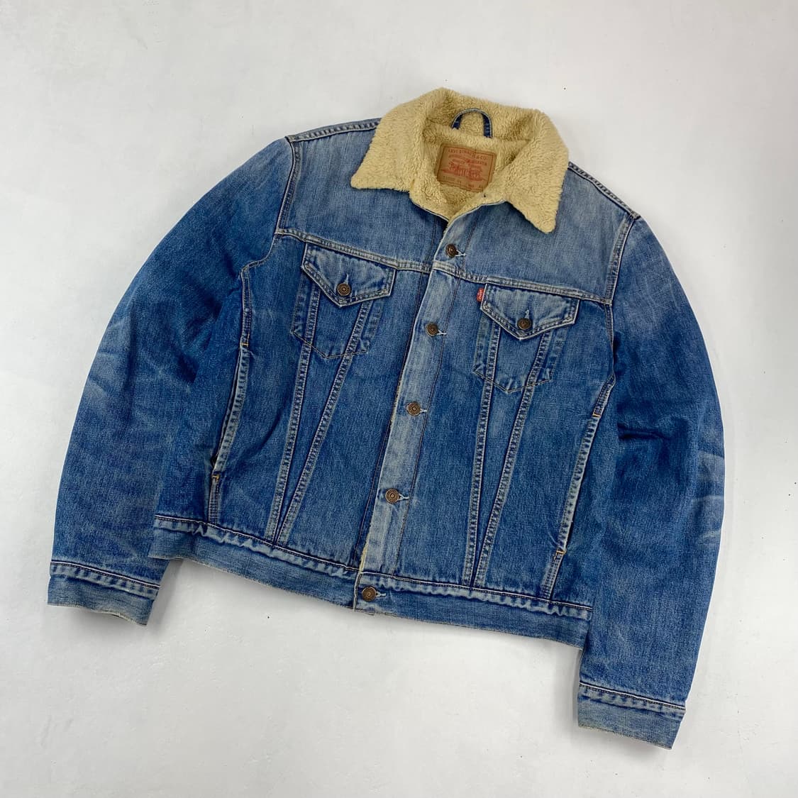 리바이스 00s 레드 탭 양털 데님 트러커 자켓 (105) 상품이미지1
