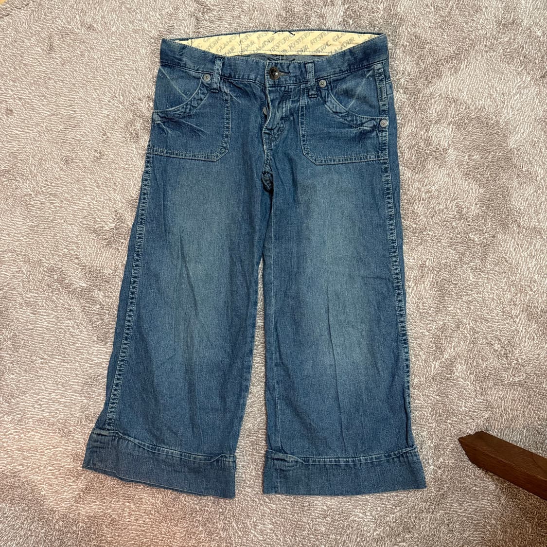 Hysteric Glamour 데님 카프리 7부 팬츠 상품이미지2