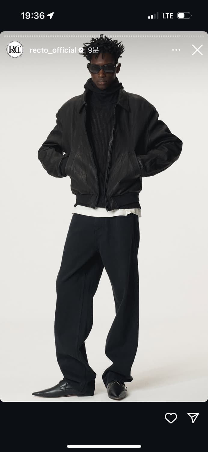 렉토 크링클 레더 자켓 상품이미지1