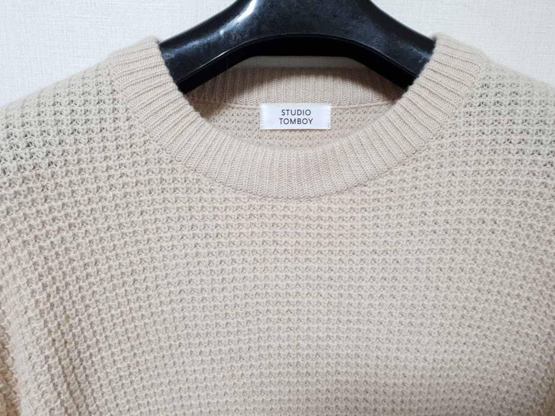 STUDIO TOMBOY 벌집패턴 오버 이쁜 울니트 남성  Free 상품이미지9