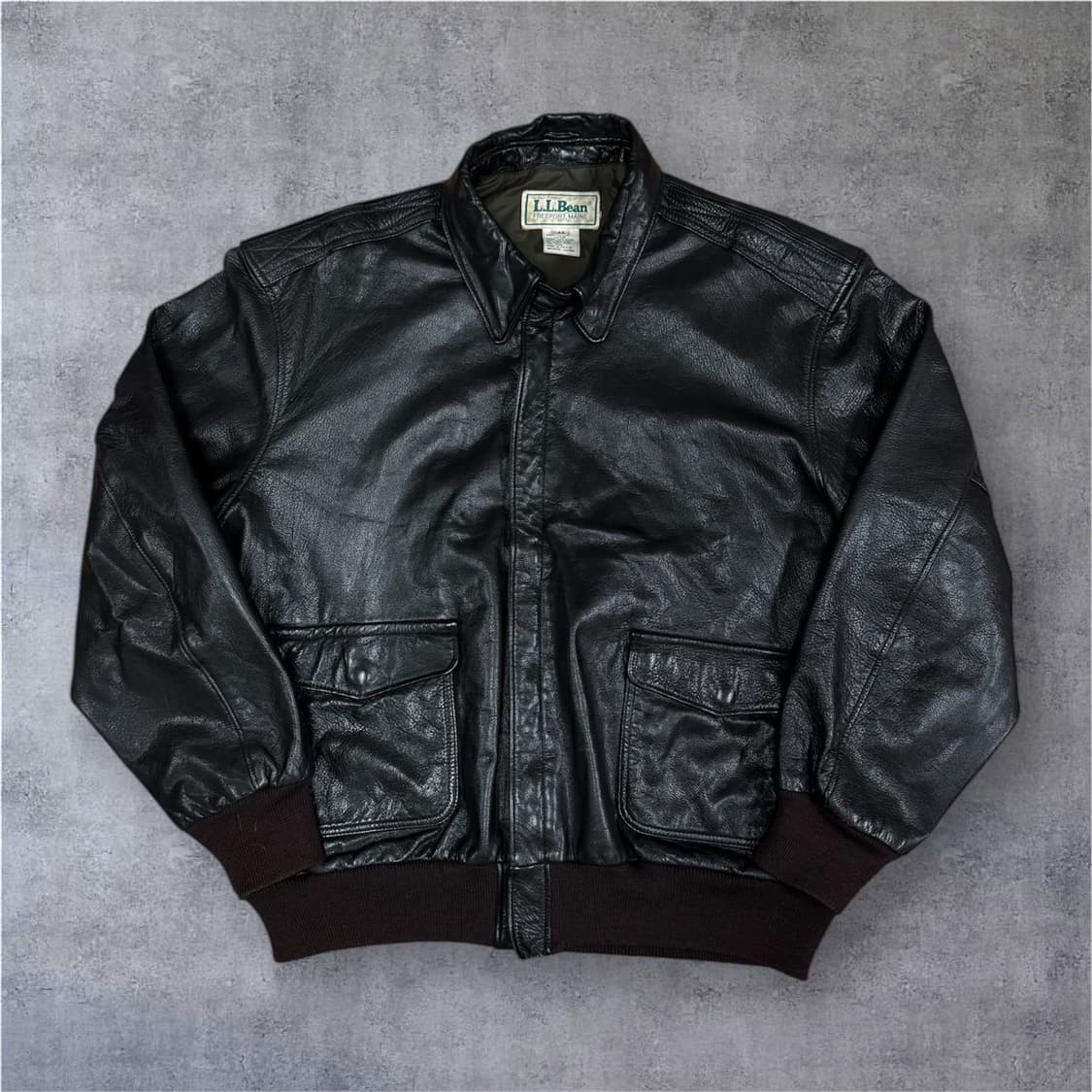 USA made)엘엘빈(llbean) A-2 레더자켓 46 상품이미지1