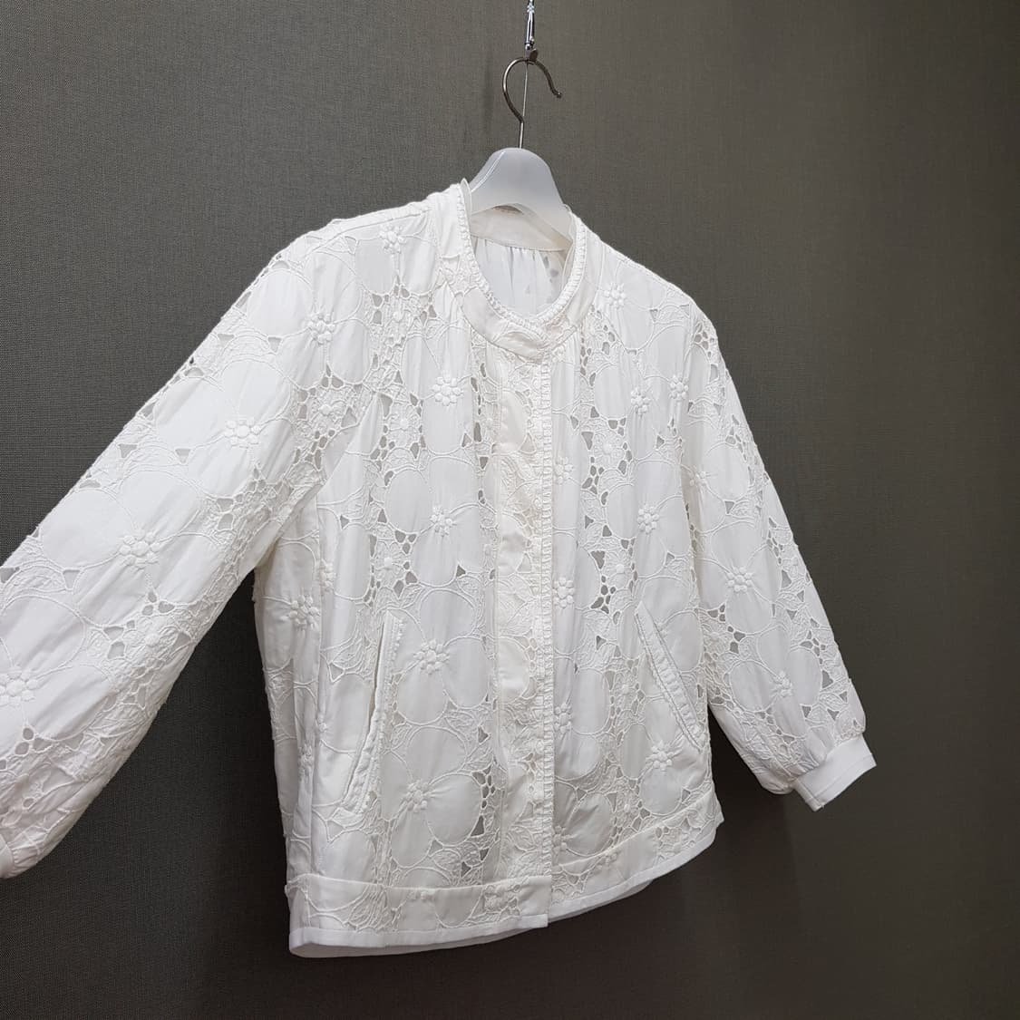 한섬 마인 2020 코튼 레이스 아우터 자켓 76-90-155사이즈 상품이미지3