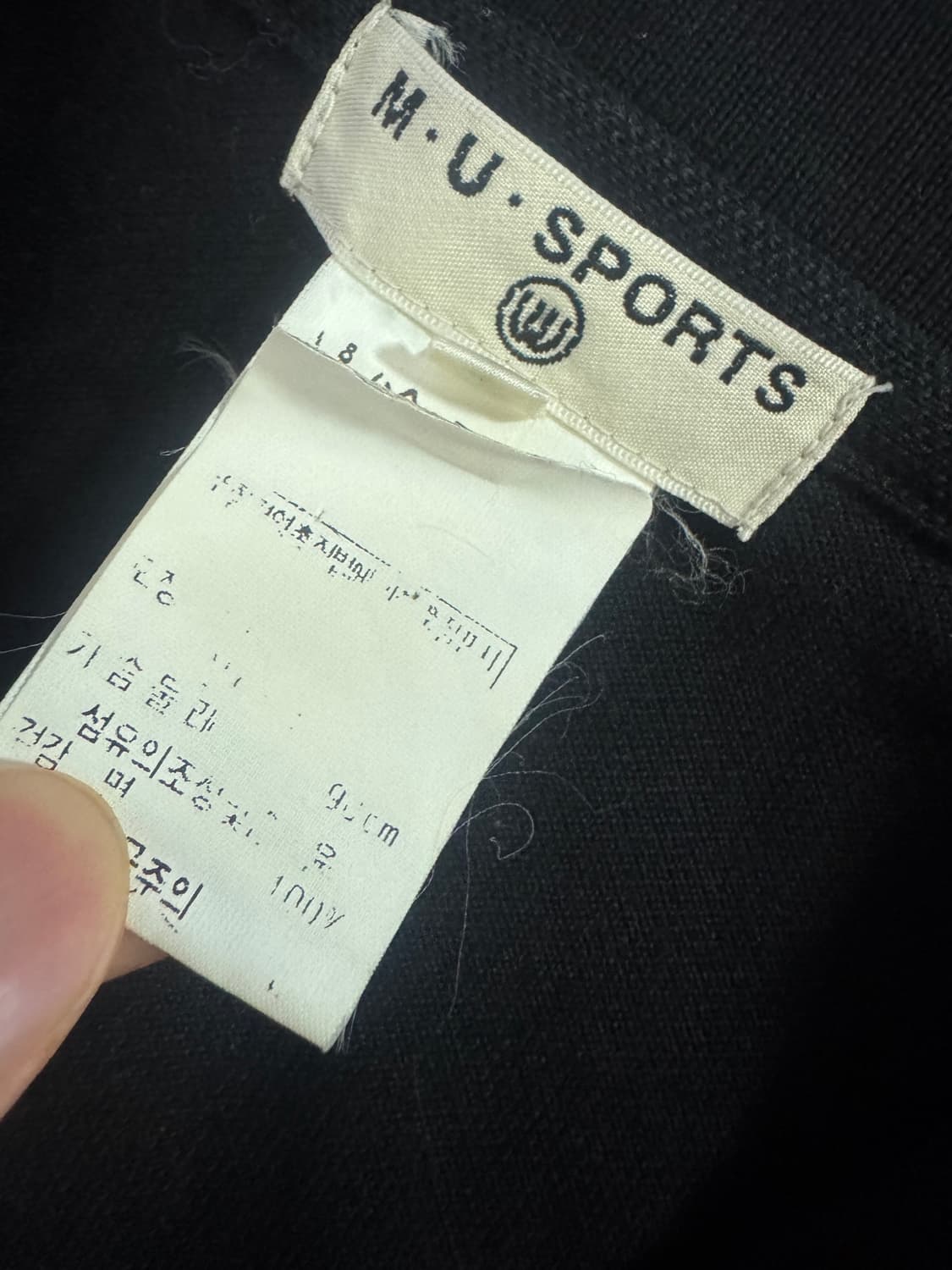 여성 MU SPORTS 엠유 스포츠 골프 반팔 카라 티셔츠 블랙 상품이미지3