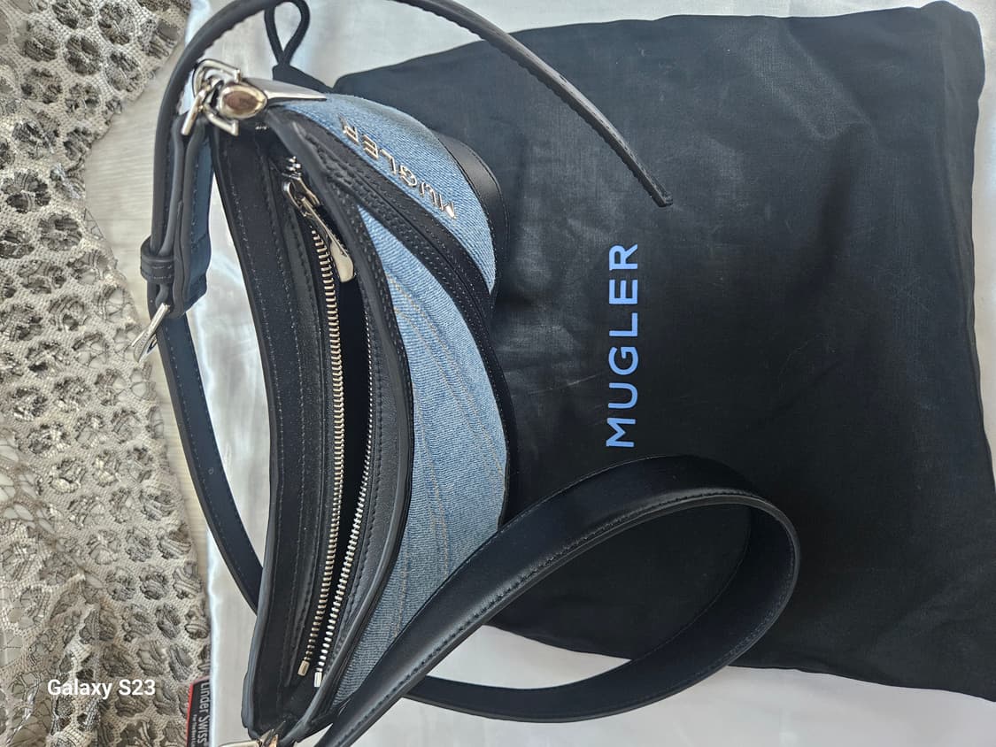 Mugler 커브드 데님 스몰백 상품이미지7
