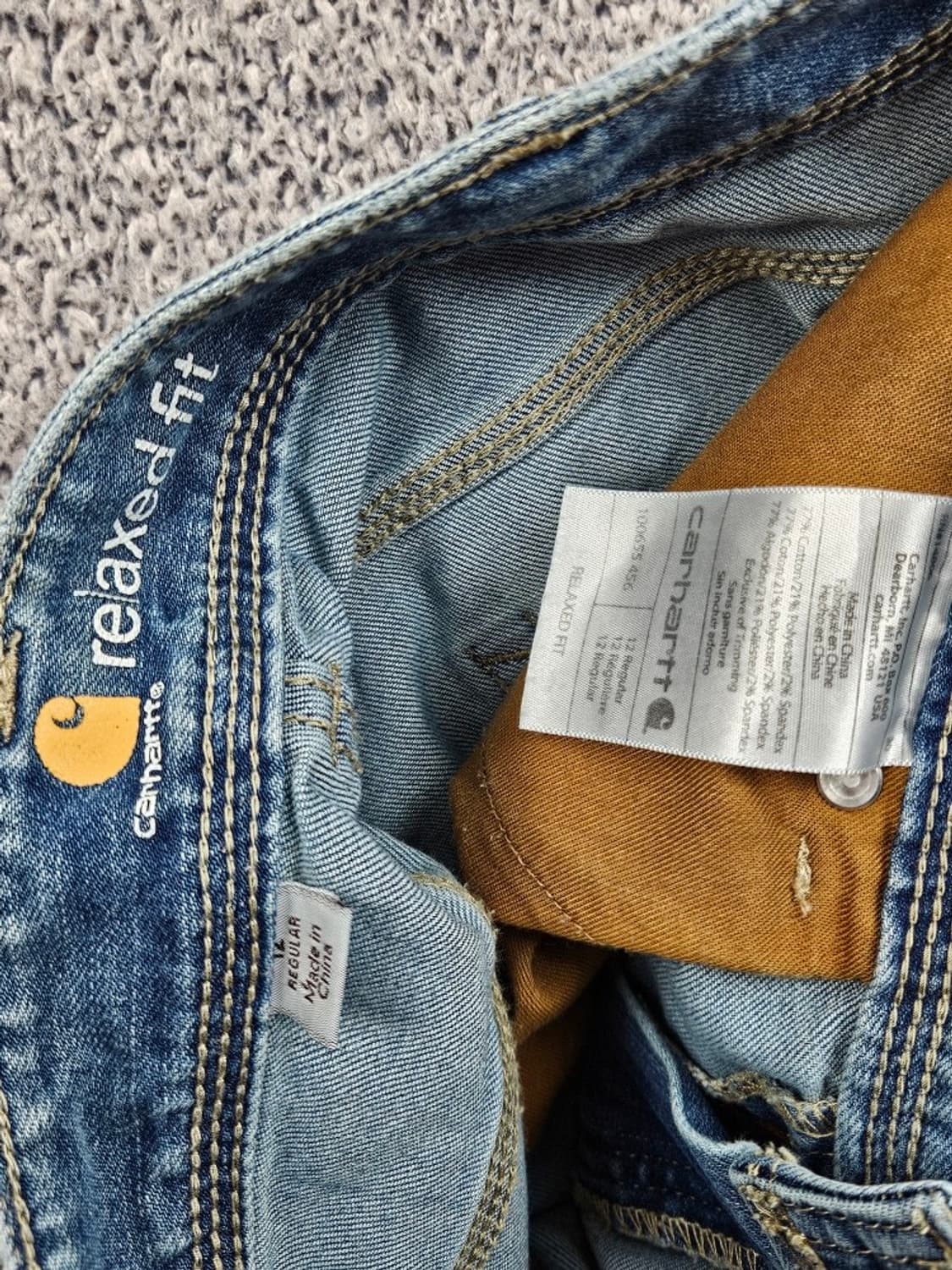 칼하트 데님 쇼츠 반바지 ( 32" ) / 12004 상품이미지7