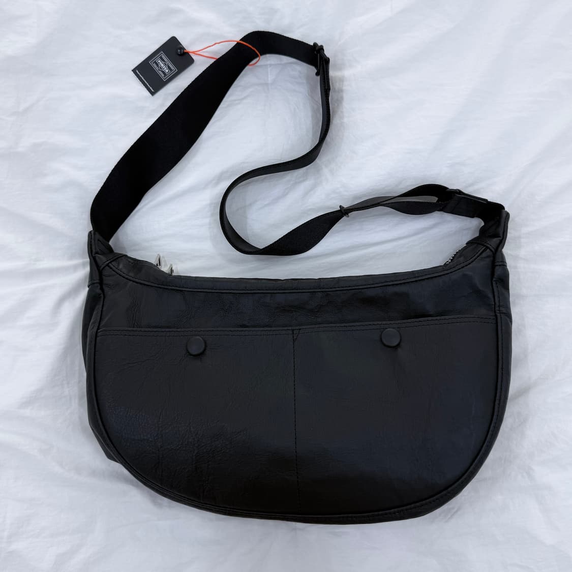 요시다 포터 프리스타일 다이니마 레더 숄더백 (블랙) 풀박스 상품이미지2