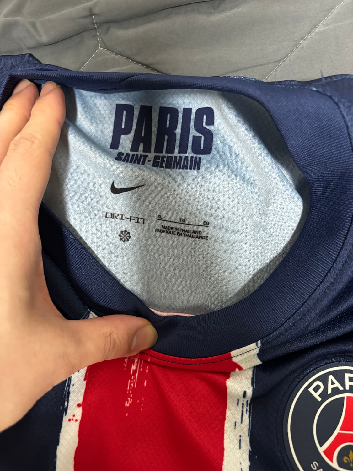 PSG 24/25 홈 유니폼 이강인 XL 레플리카 정품 택보유 상품이미지6