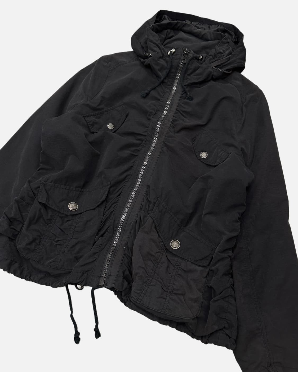shirring seam boxy hood jacket 상품이미지2