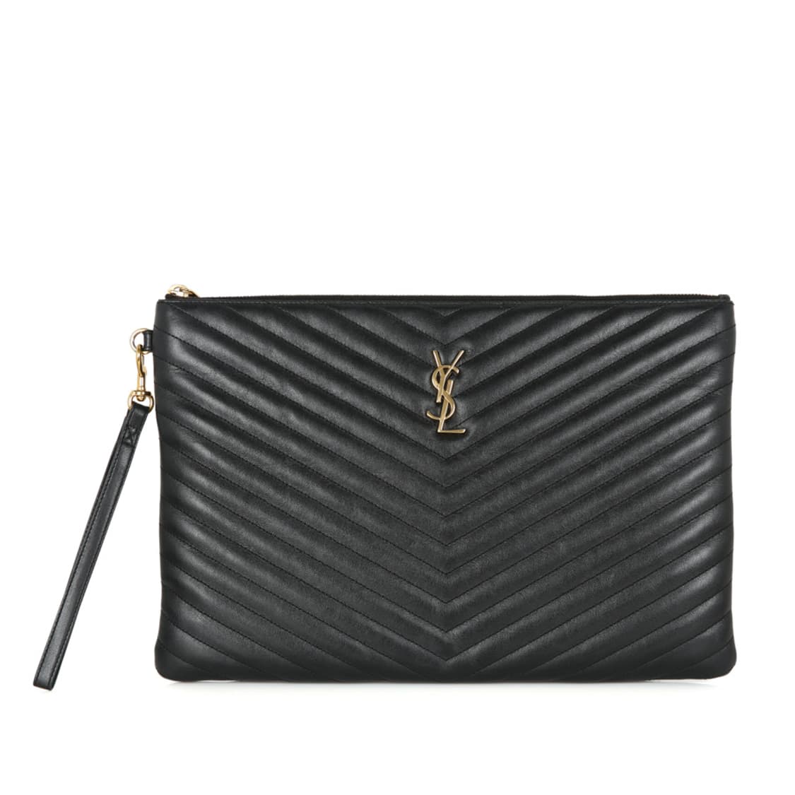 생로랑 모노그램 마테라쎄 클러치 라지 스트랩 파우치 440222 상품이미지1