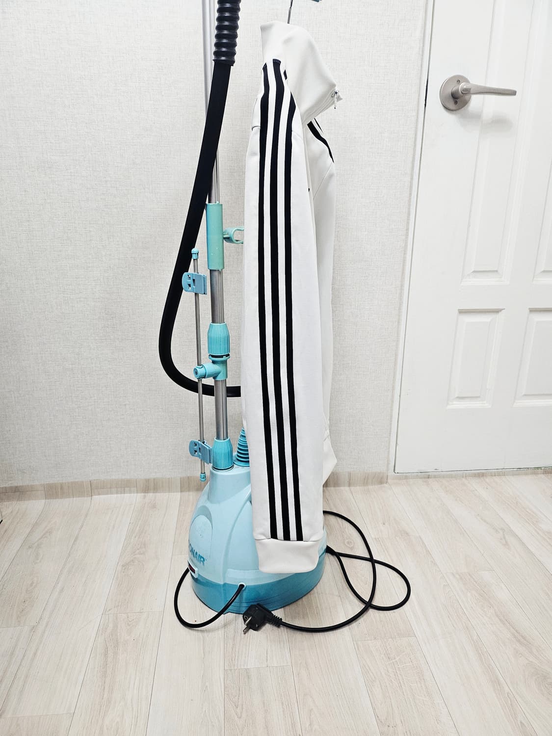 (105)XL☆우주매물☆ 아디다스 베켄바우어 2중지퍼 [흰검] 트랙탑져지 상품이미지5