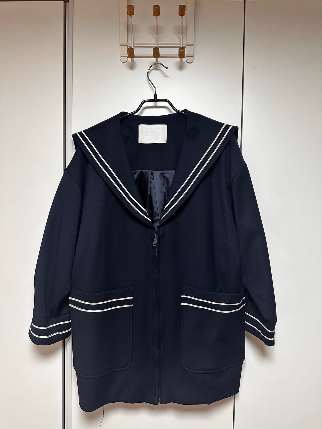 프레클 세일러 네이비 미디 자켓 상품이미지3