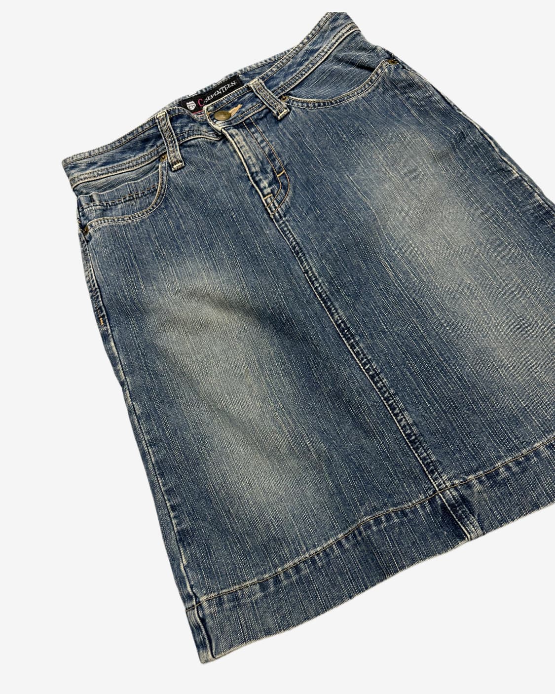 vintage fade denim skirt 상품이미지3