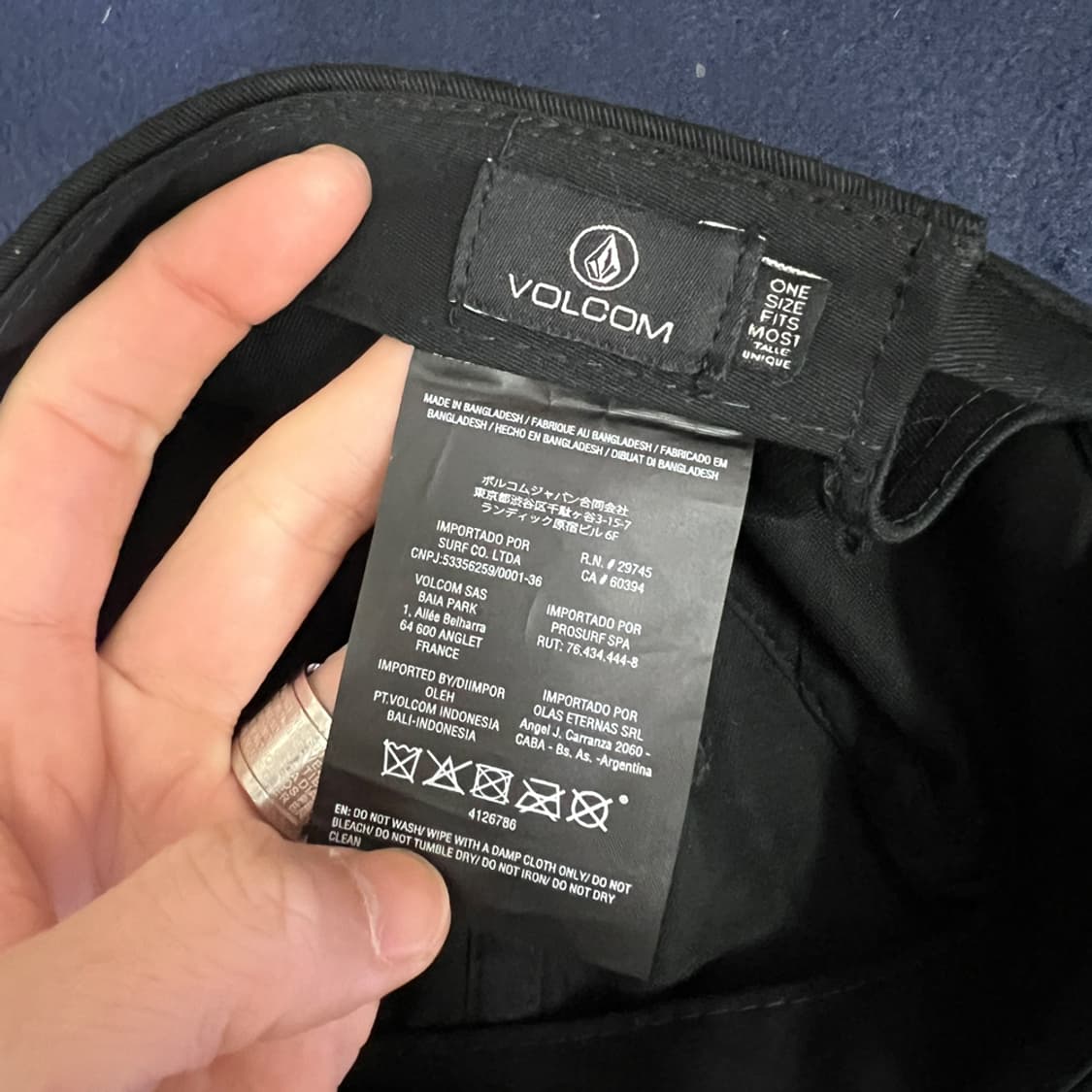 볼컴 커브드 로고 볼캡 모자 상품이미지4