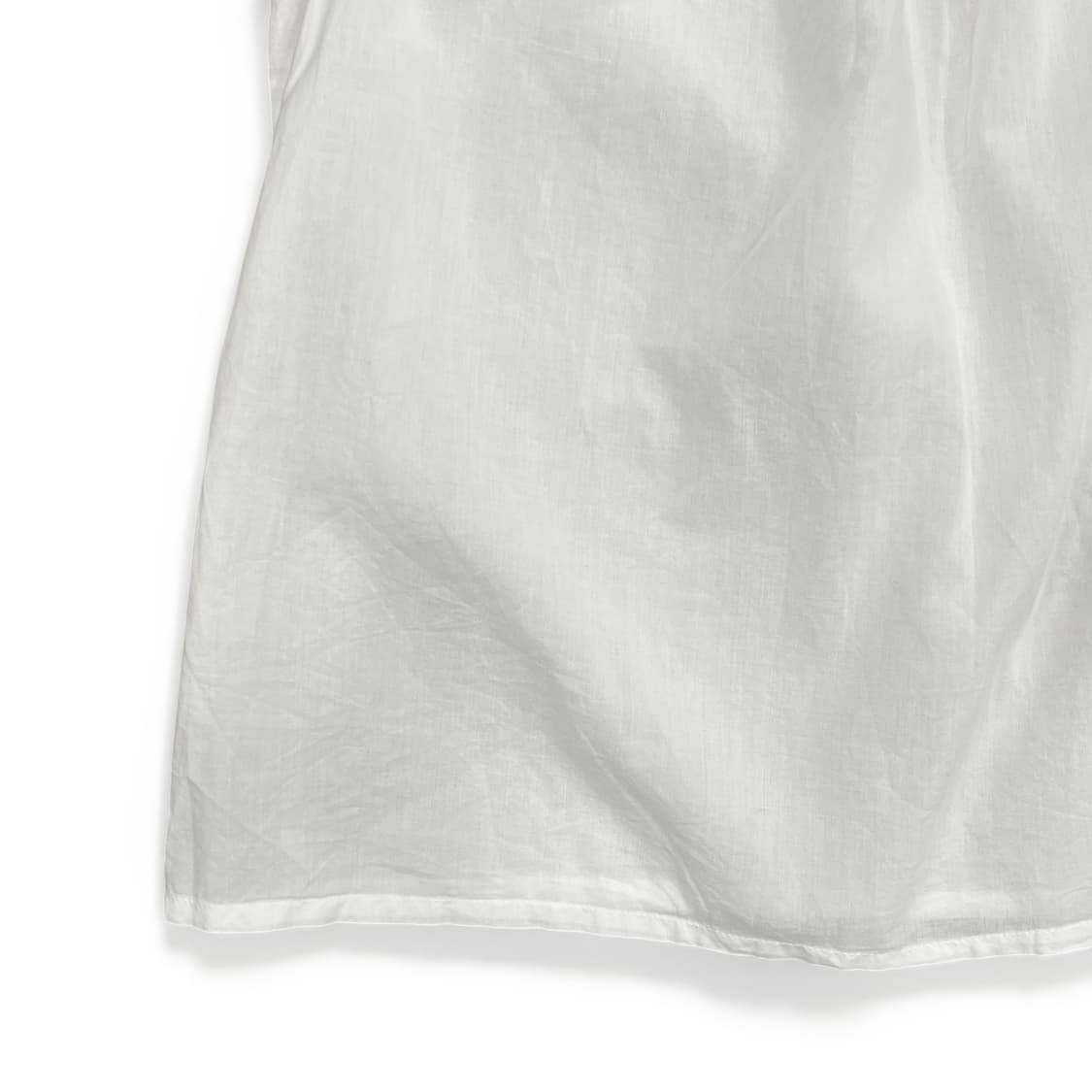 Frill Detail White Sleeveless Top 상품이미지4