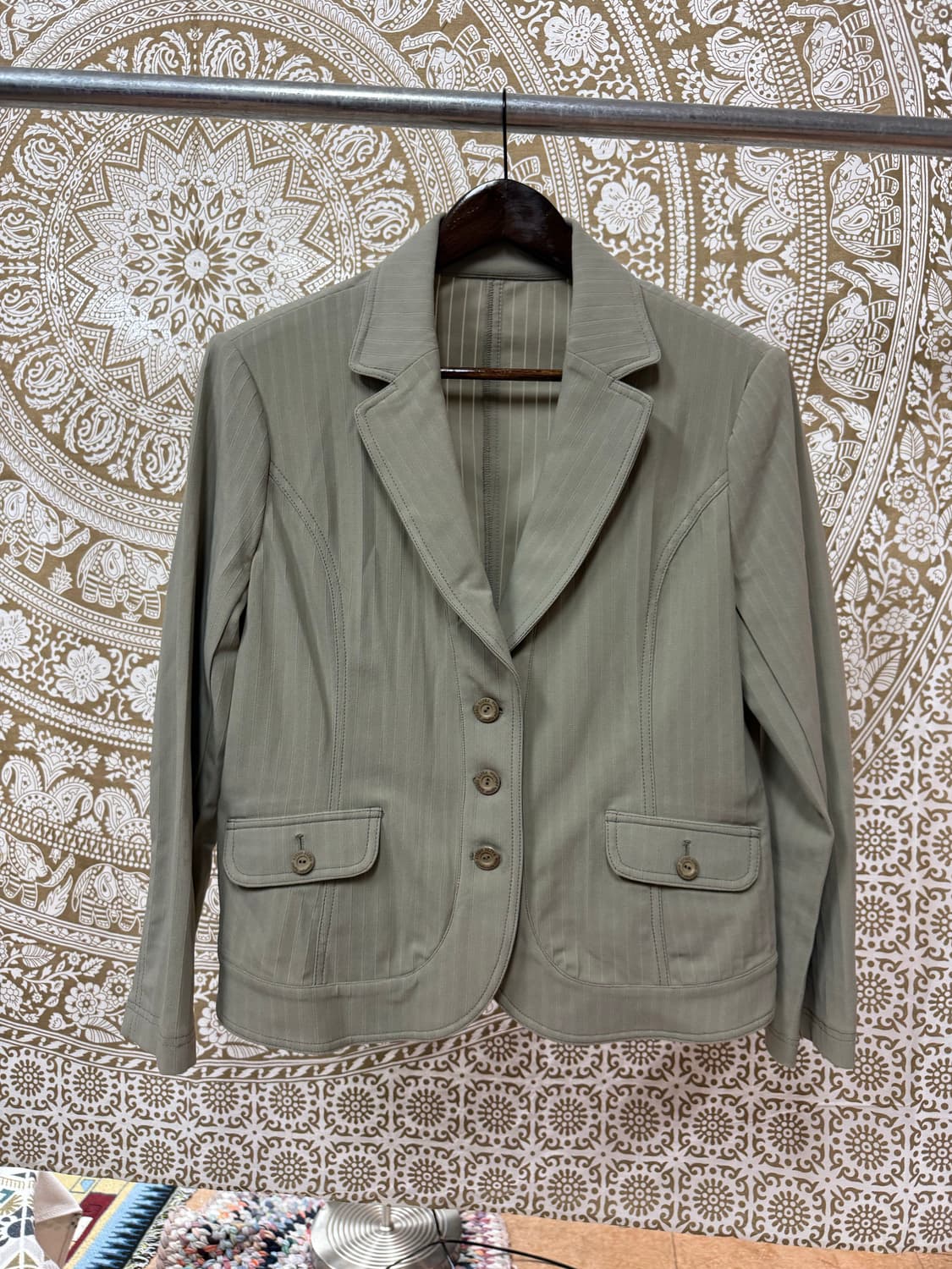 여성 코튼 스판 3버튼 블레이저  상품이미지2