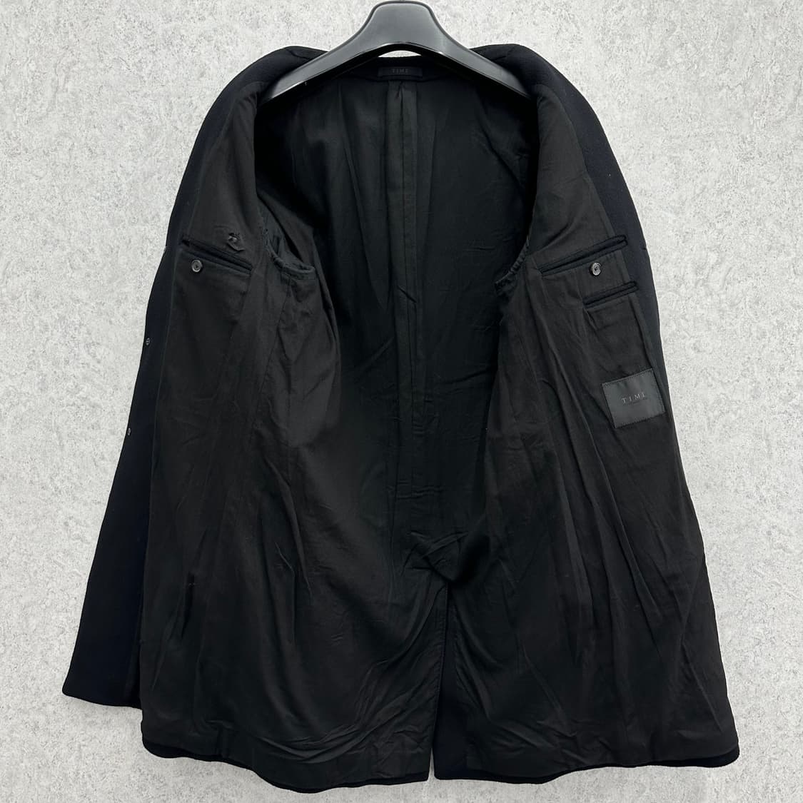 100 타임옴므 남자 울 캐시미어 코트 상품이미지3