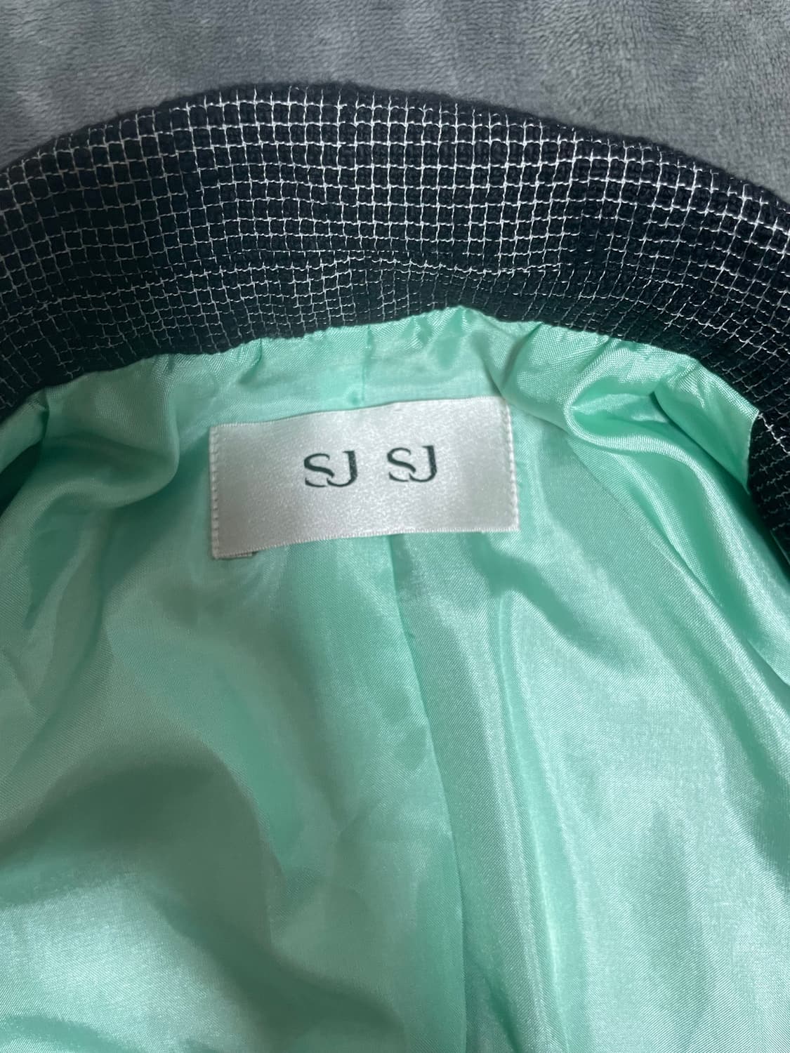 한섬 sj 체크코트 정품 상품이미지2