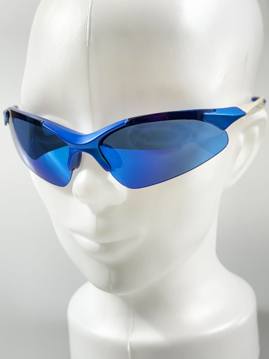 90s DOMON SPORTS 블루 미러 쉴드 빈티지 선글라스 상품이미지8