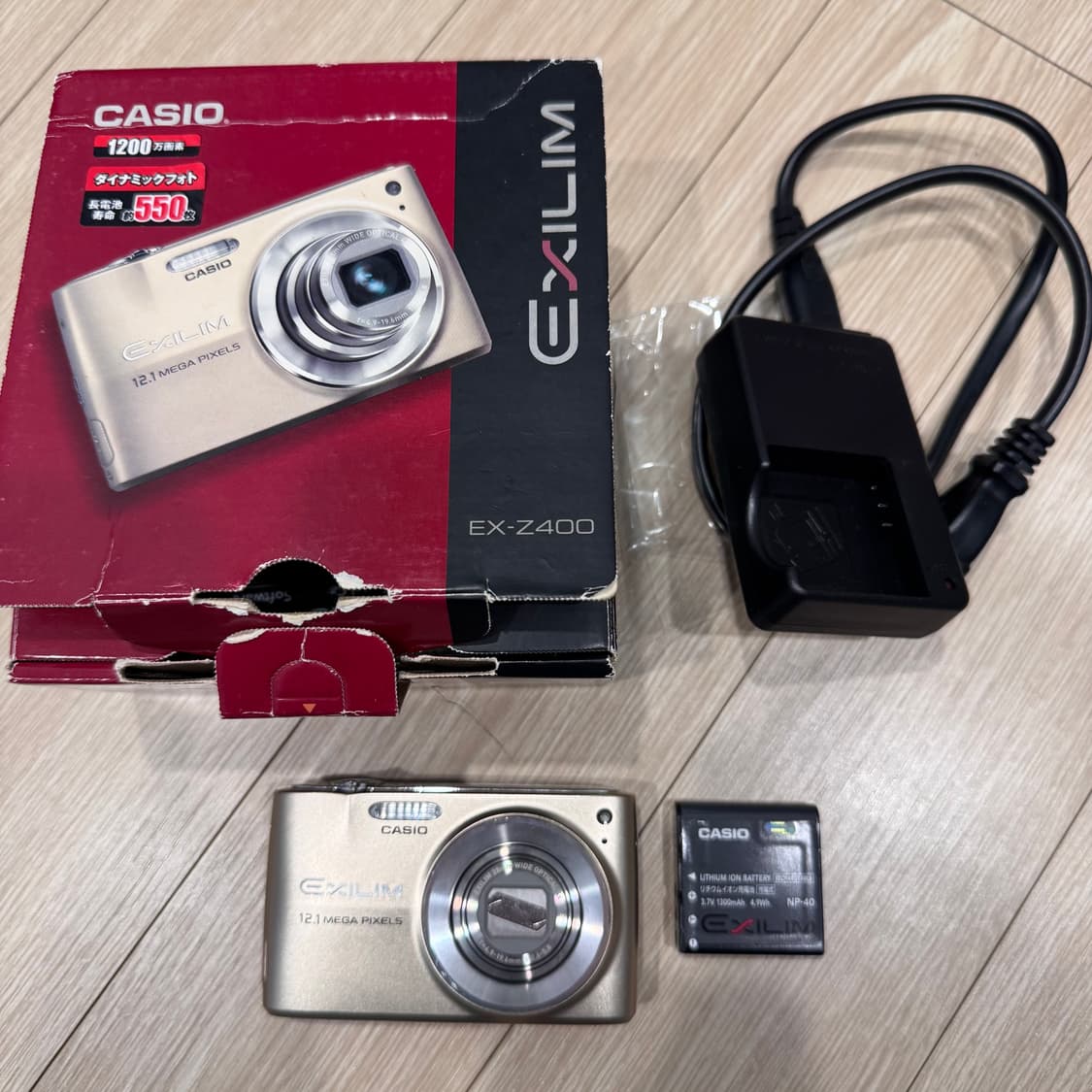 카시오 엑슬림 z400 골드 상품이미지1