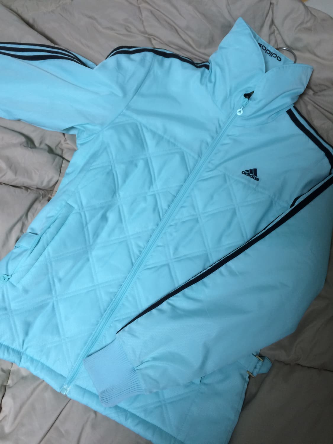 아디다스 경량패딩 민트🩵(희긔탬) 상품이미지1