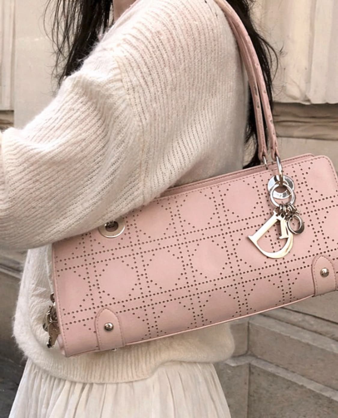 디올 빈티지백 바게트백 핑크  상품이미지1