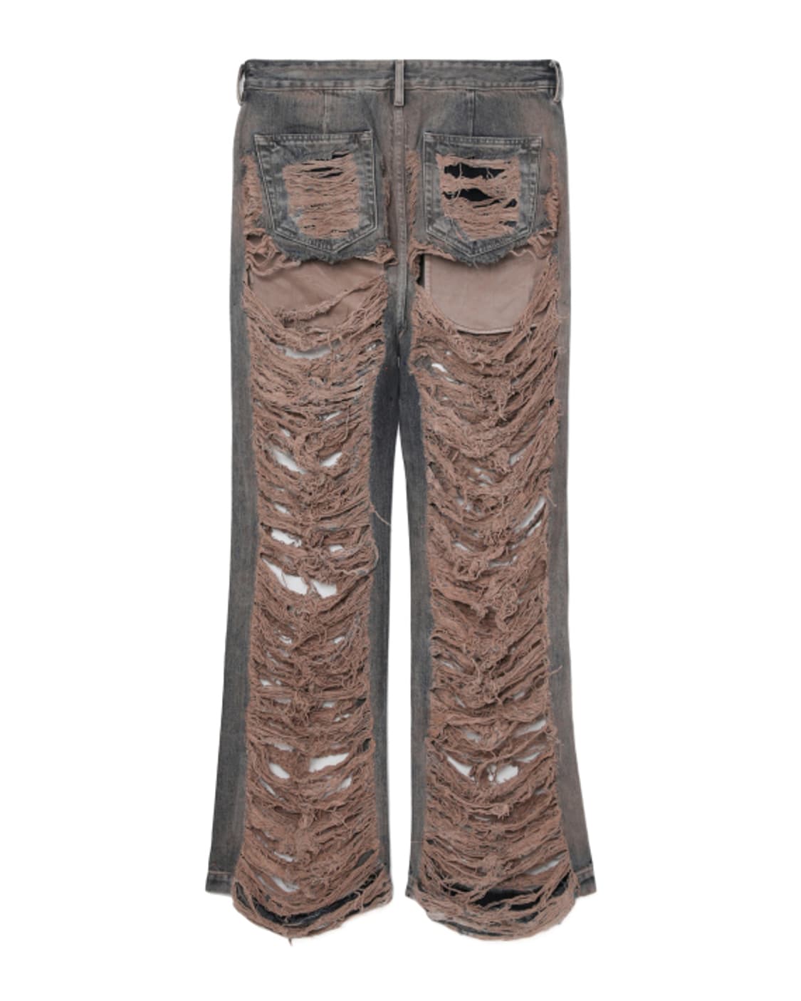 새상품 릭오웬스 다크쉐도우 블루 디스트레스 플레어진 30size 상품이미지3