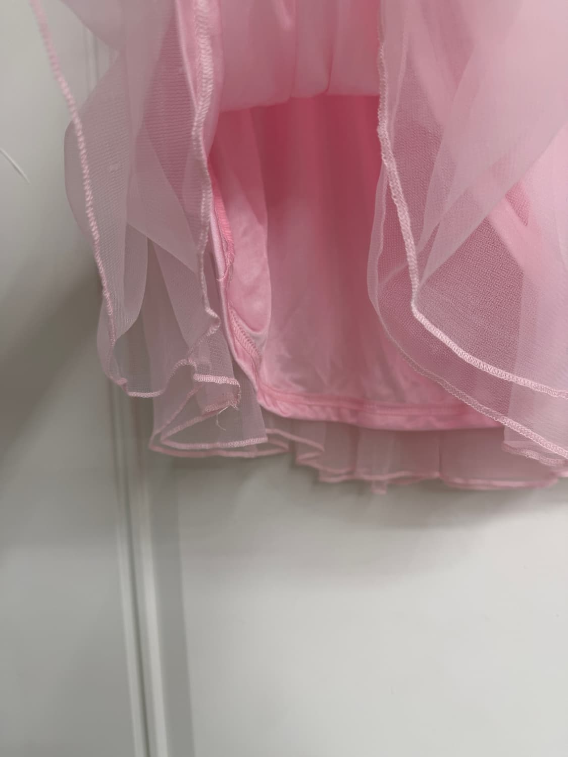 일본빈티지 레이어드 핑크 샤스커트 상품이미지9