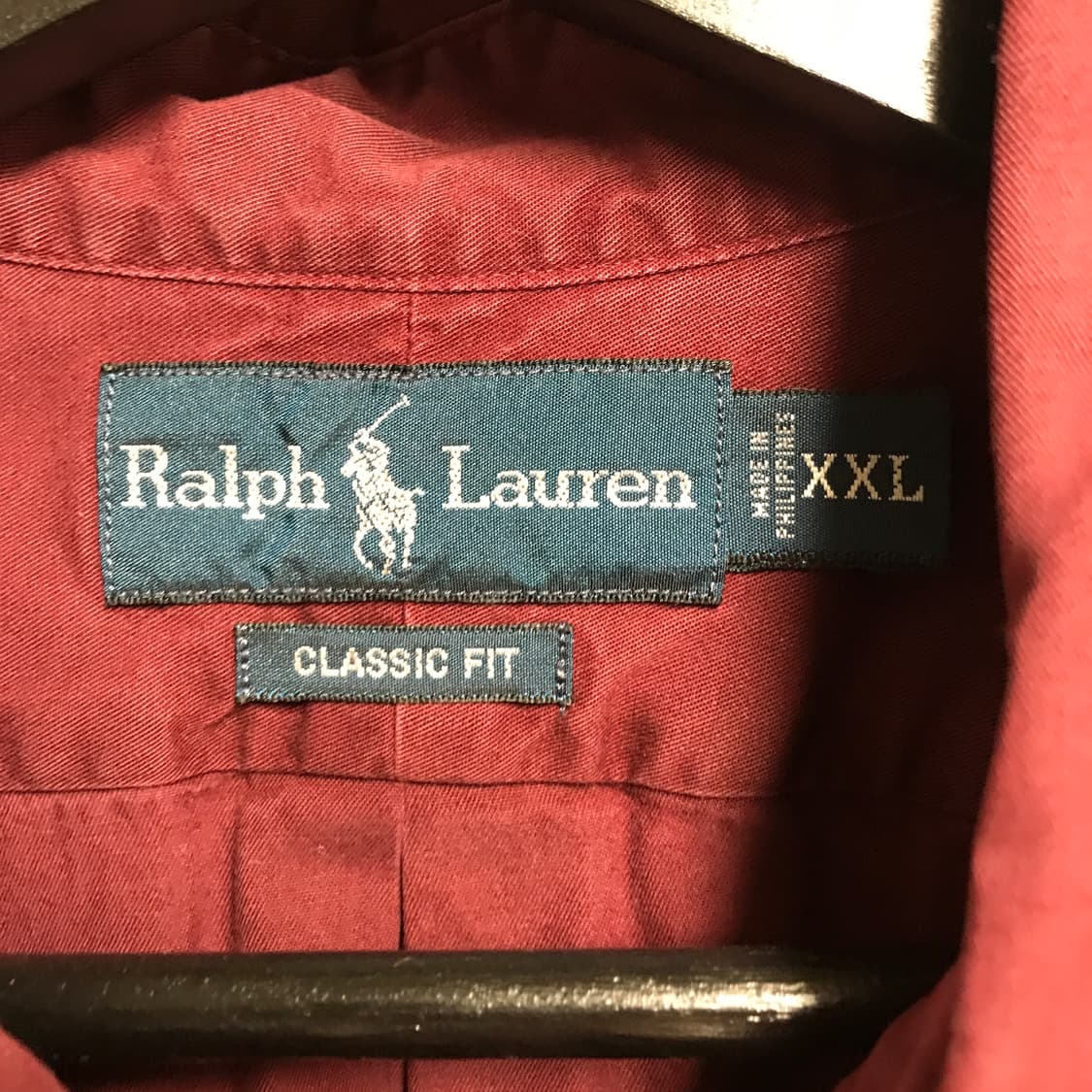 폴로 랄프로렌 레드 셔츠 XXL 상품이미지5