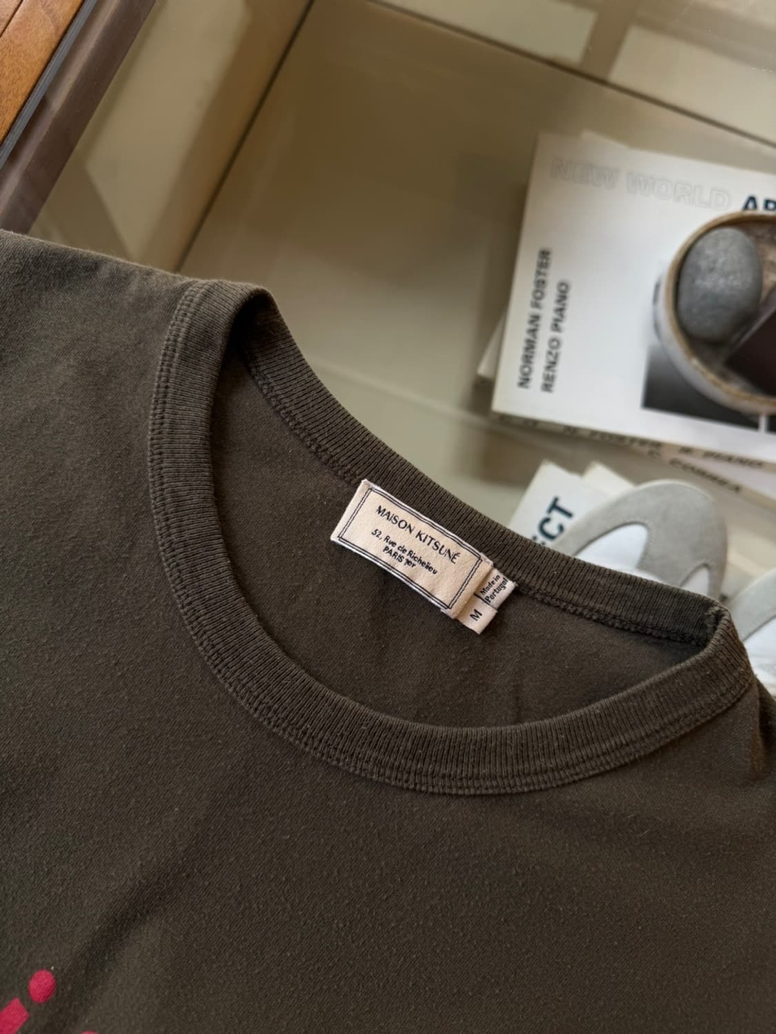 메종키츠네 티셔츠 슬림100 상품이미지6