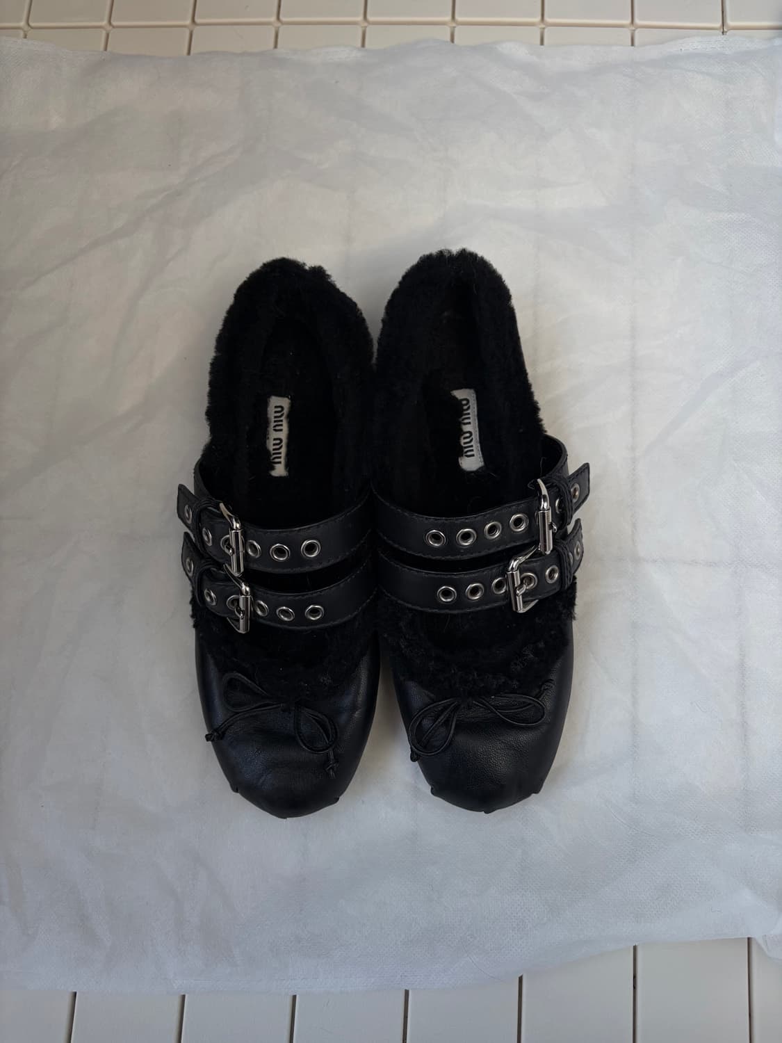 Miu miu fur ballet flat 37 상품이미지2