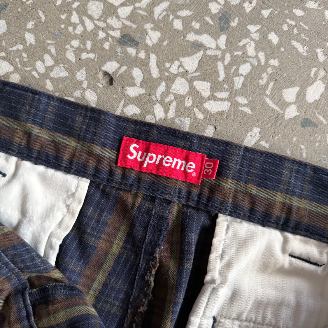 슈프림 플레이드 워크 팬츠 상품이미지9