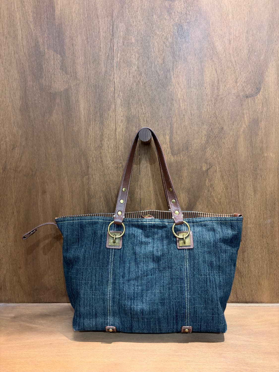 버버리 블루라벨 데님 토트백 상품이미지4