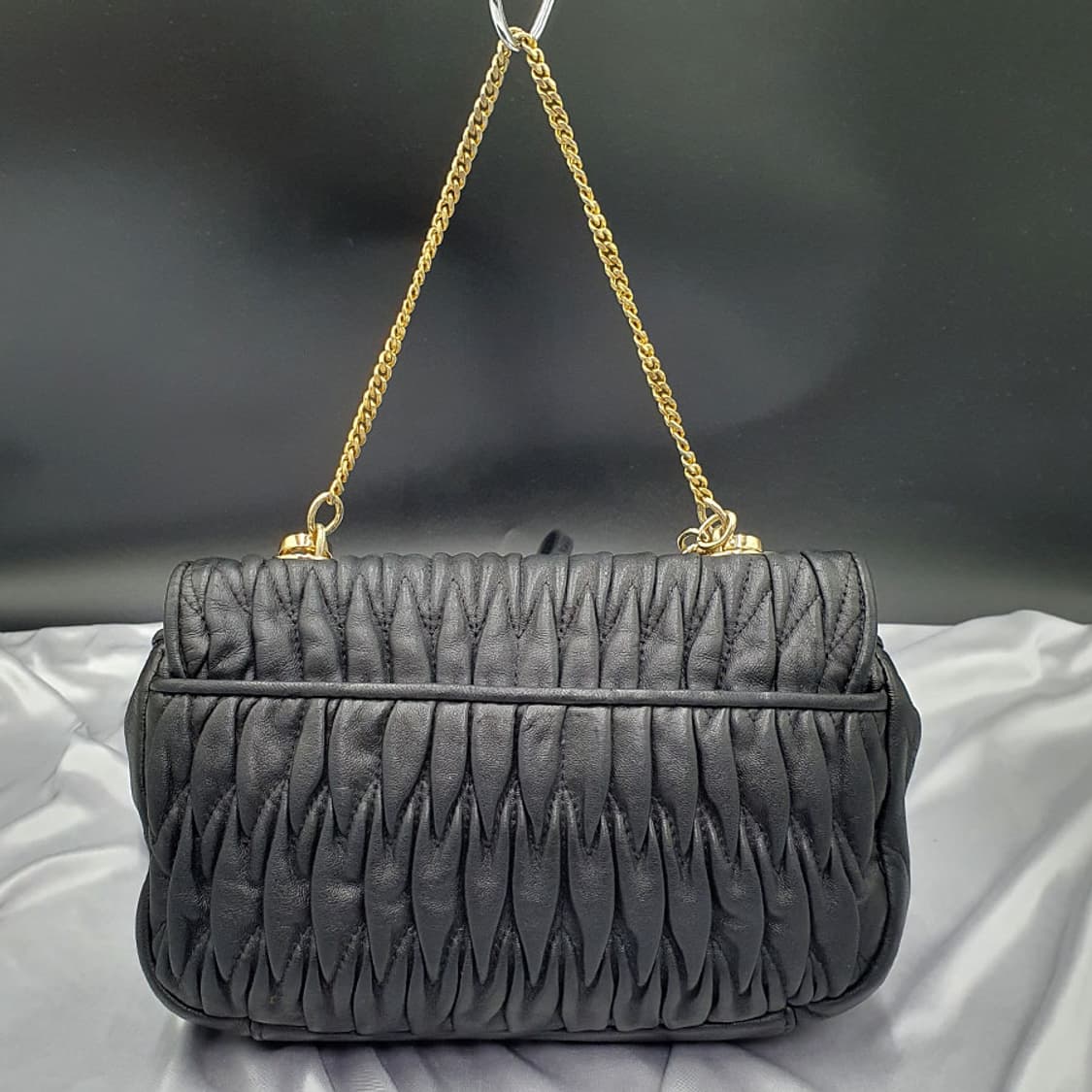 닥스 체인장식 가죽 숄더백 크로스백 중고 가방 은피아노 상품이미지8