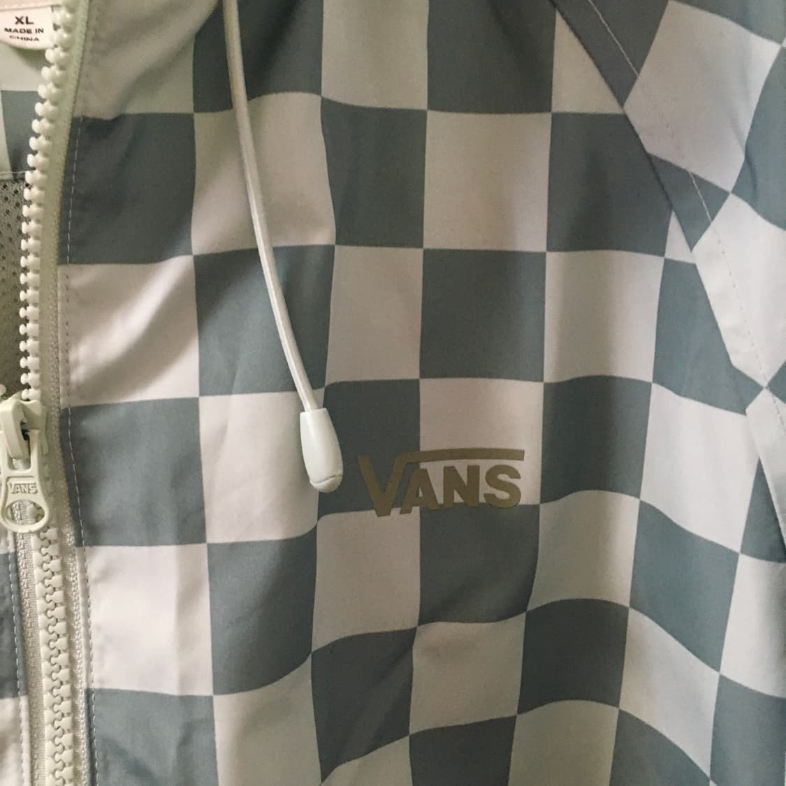 반스 체커보드 바람막이 여성 xl 상품이미지3