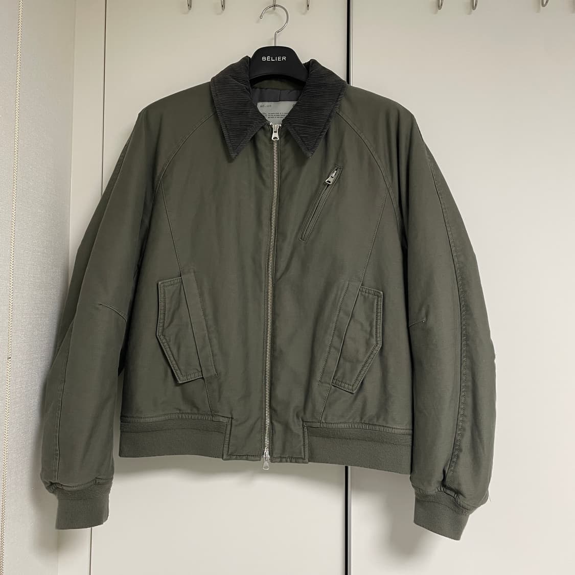 (100) 벨리에 네오 시티 플라이트 자켓 올리브 상품이미지1