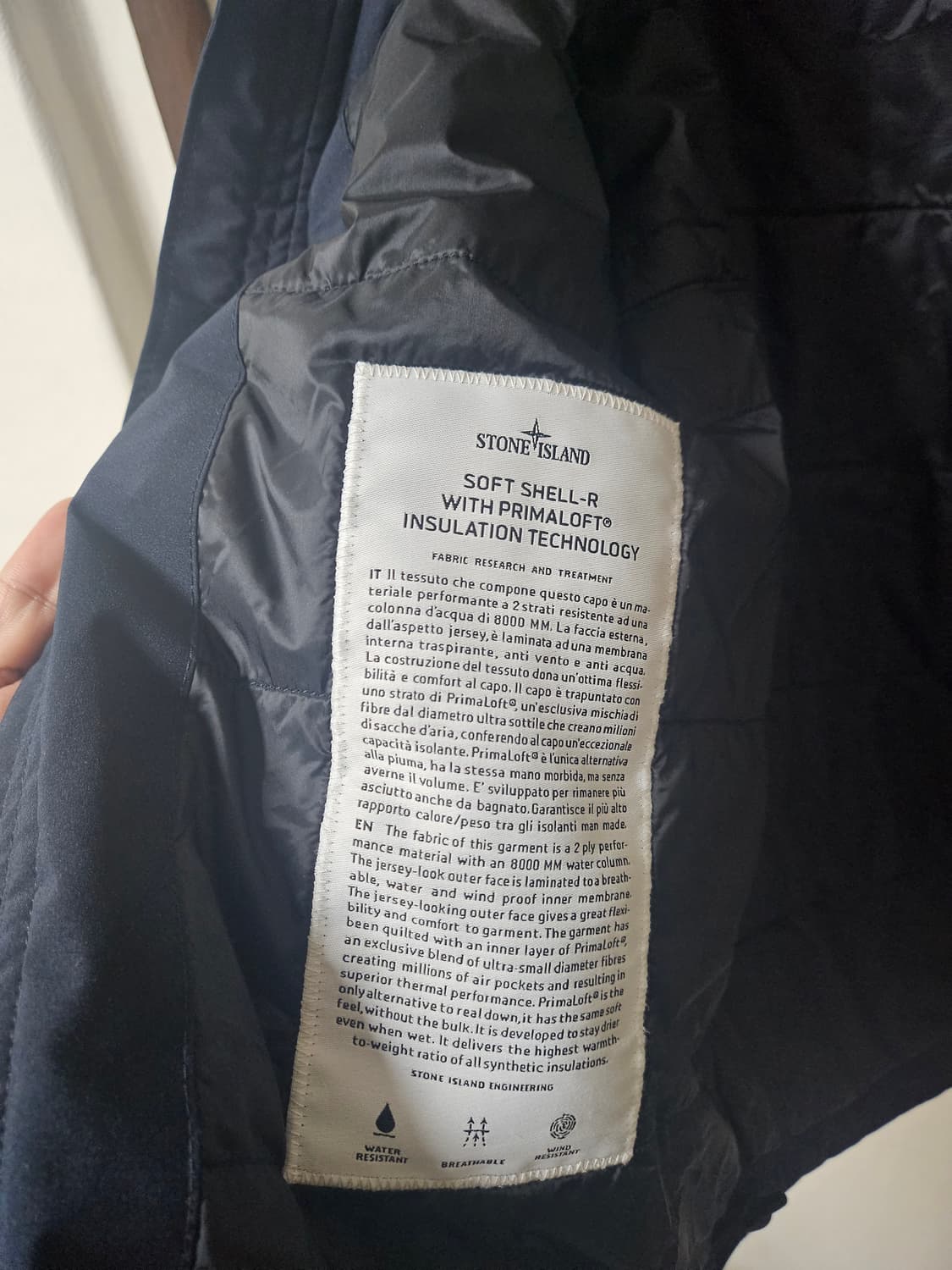 스톤아일랜드 프리마로프 소프트쉘 경량패딩s 상품이미지6