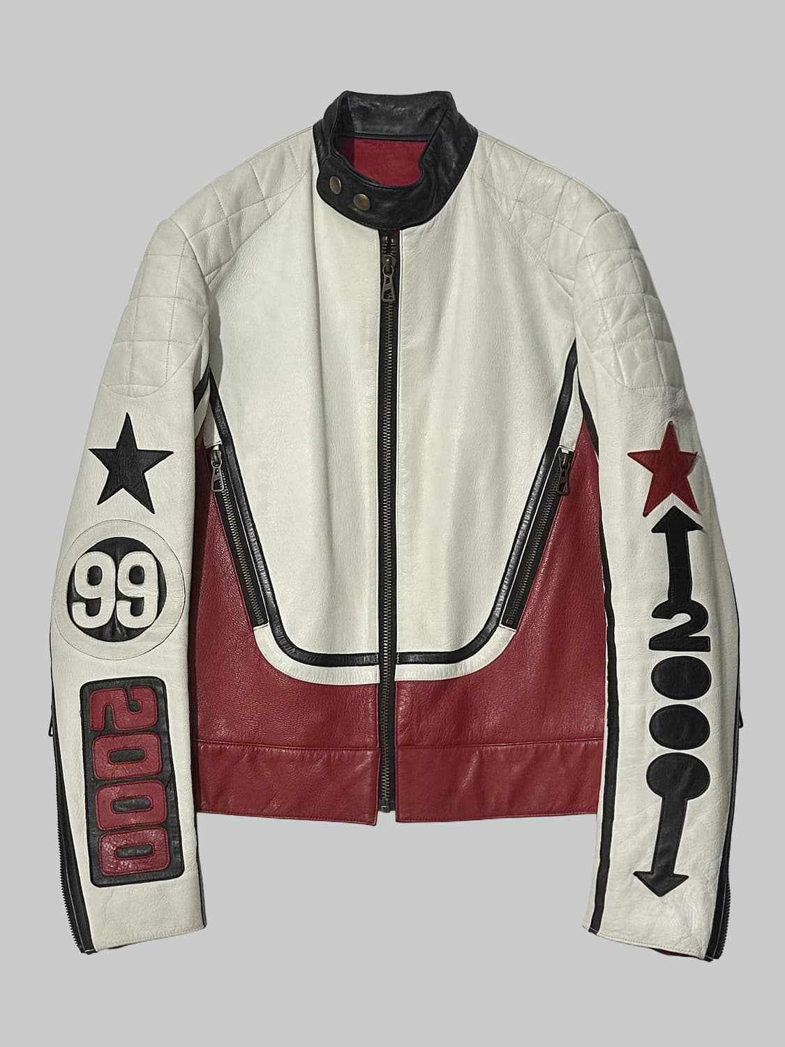 장폴고티에 레이싱 레더 자켓 상품이미지1