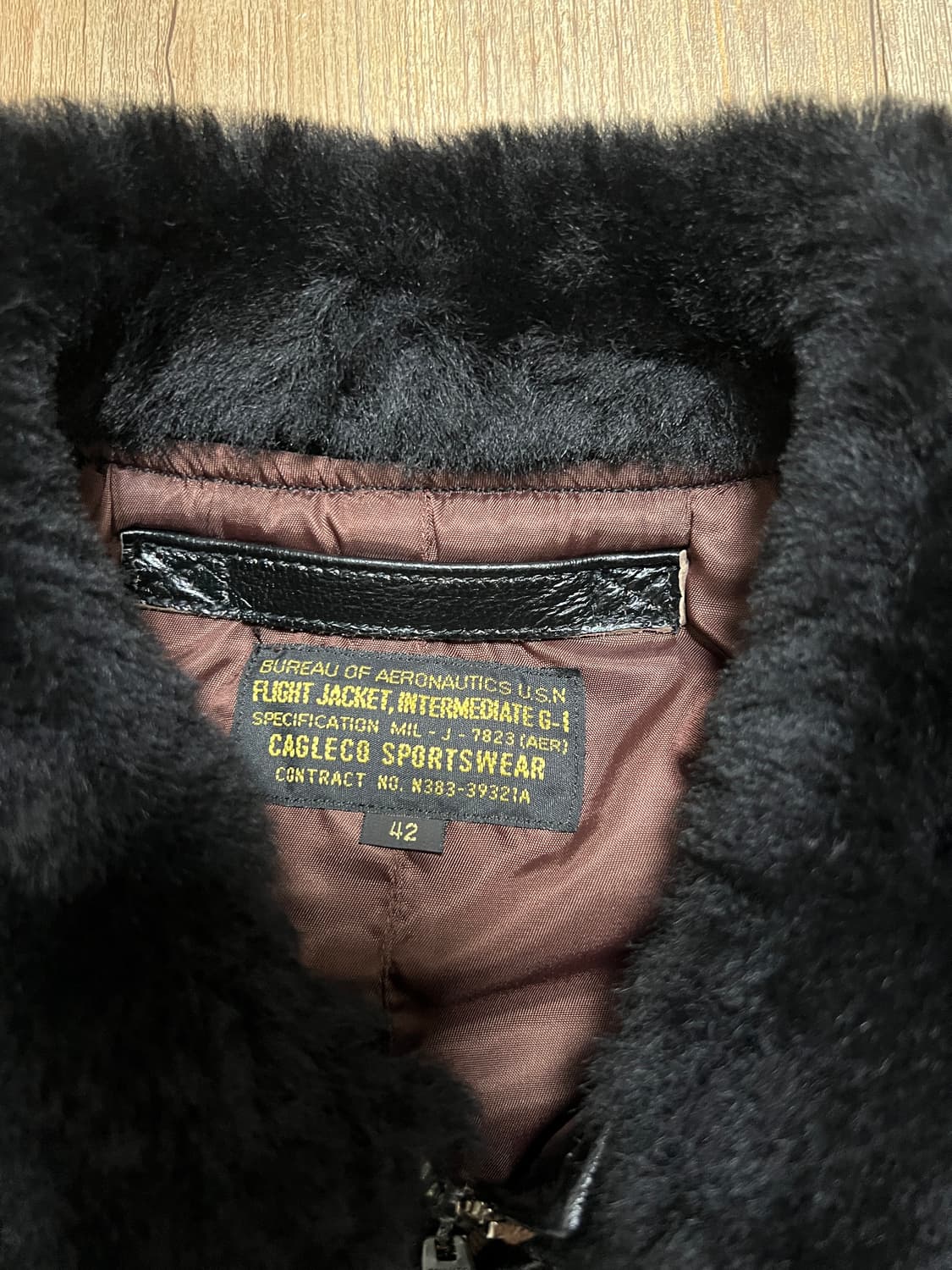 택포65) 아카펠라클로딩 Lot.201 Type G-1 차심 레더자켓 상품이미지4