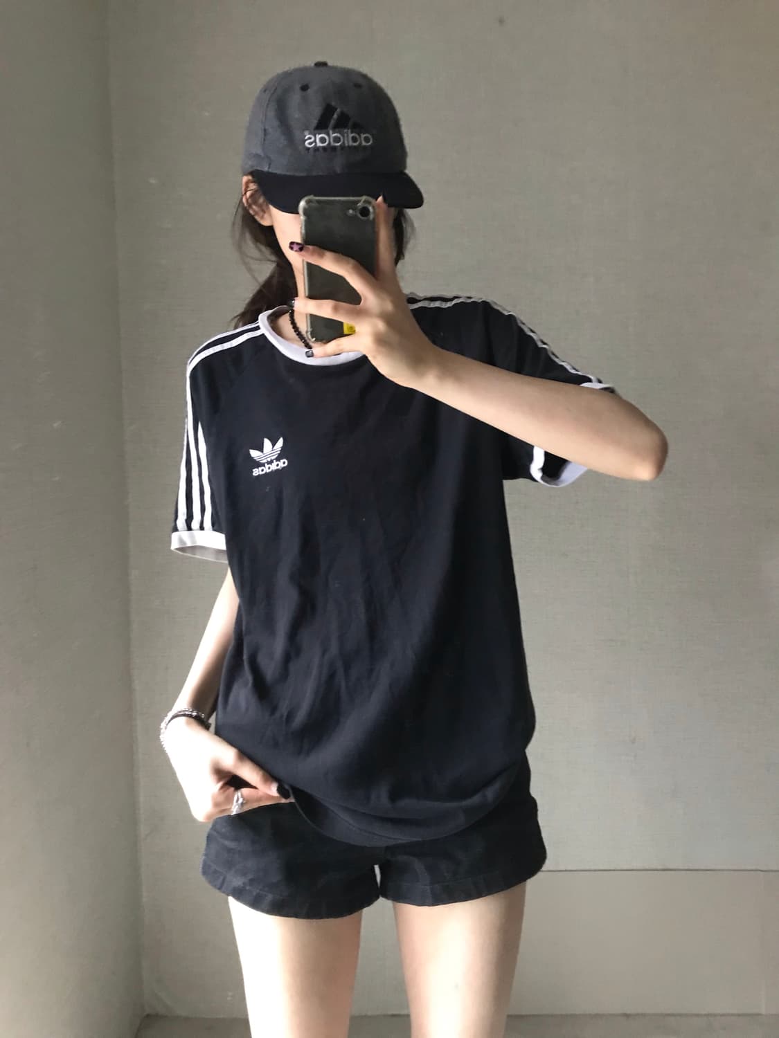 아디다스 블랙 링거티셔츠 상품이미지2