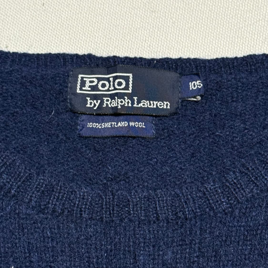 105 폴로랄프로렌 네이비 울 니트 상품이미지4