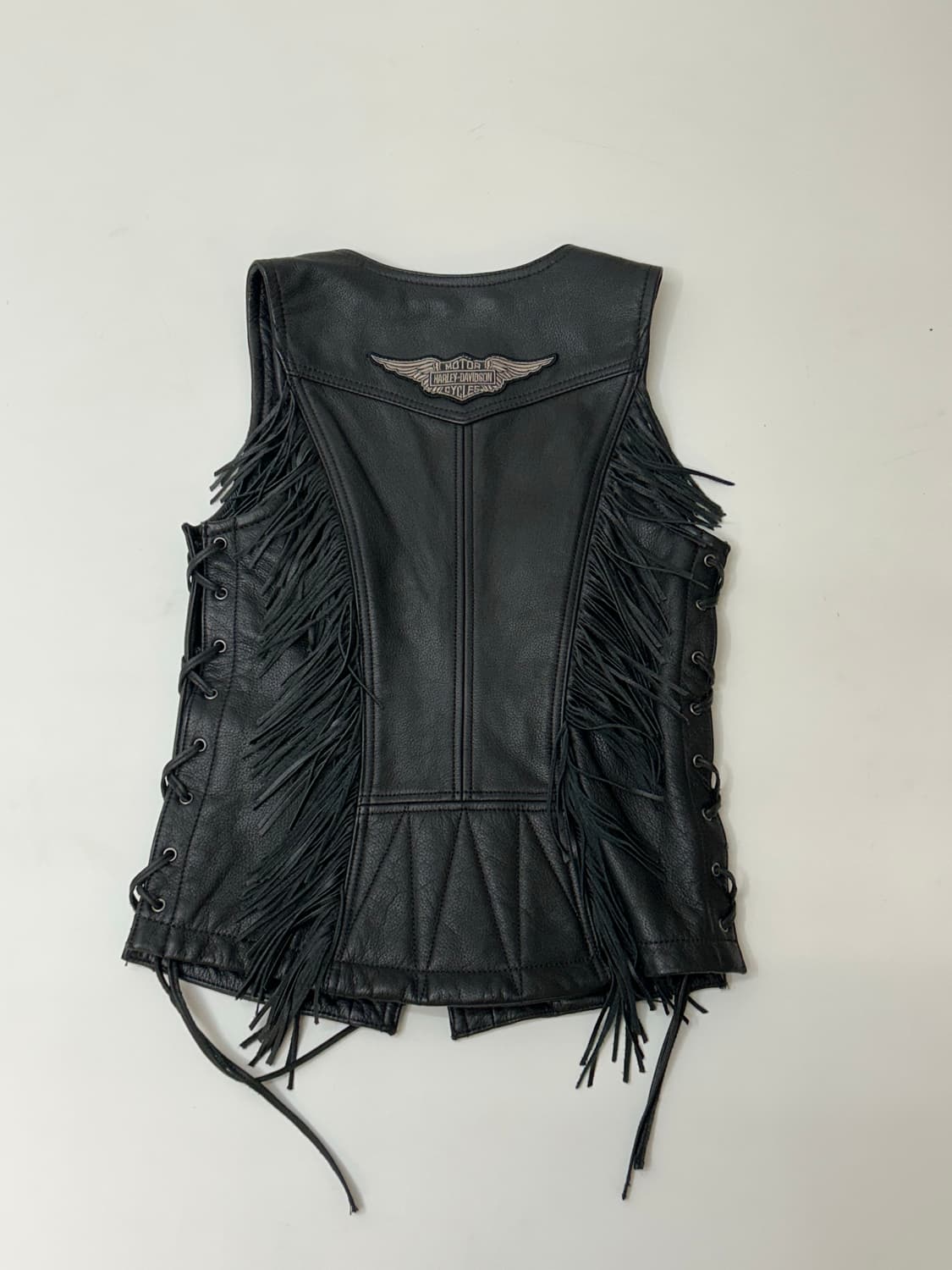 Harley Davidson 애비뉴 가죽 조끼 상품이미지6