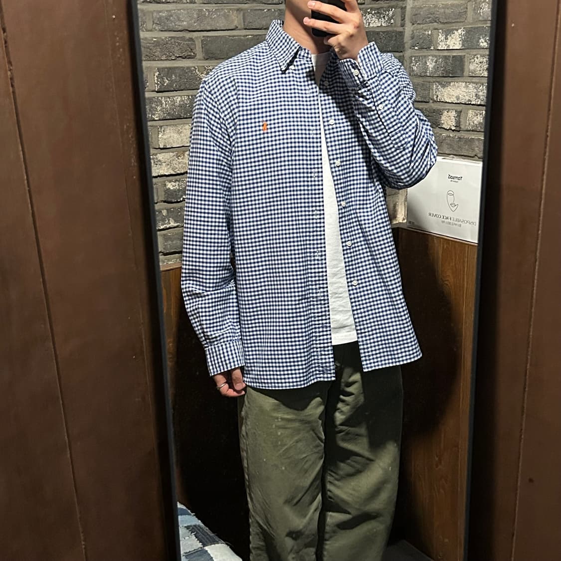 L) 폴로 랄프로렌 클래식핏 옥스포드 체크 셔츠 상품이미지9