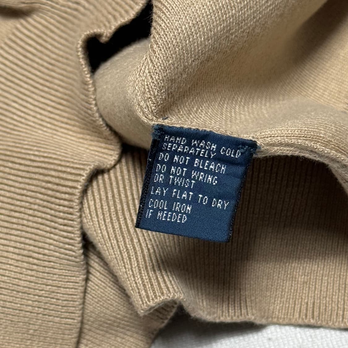 Polo Ralph Lauren 피마코튼 베이지 브이넥 니트 상품이미지4