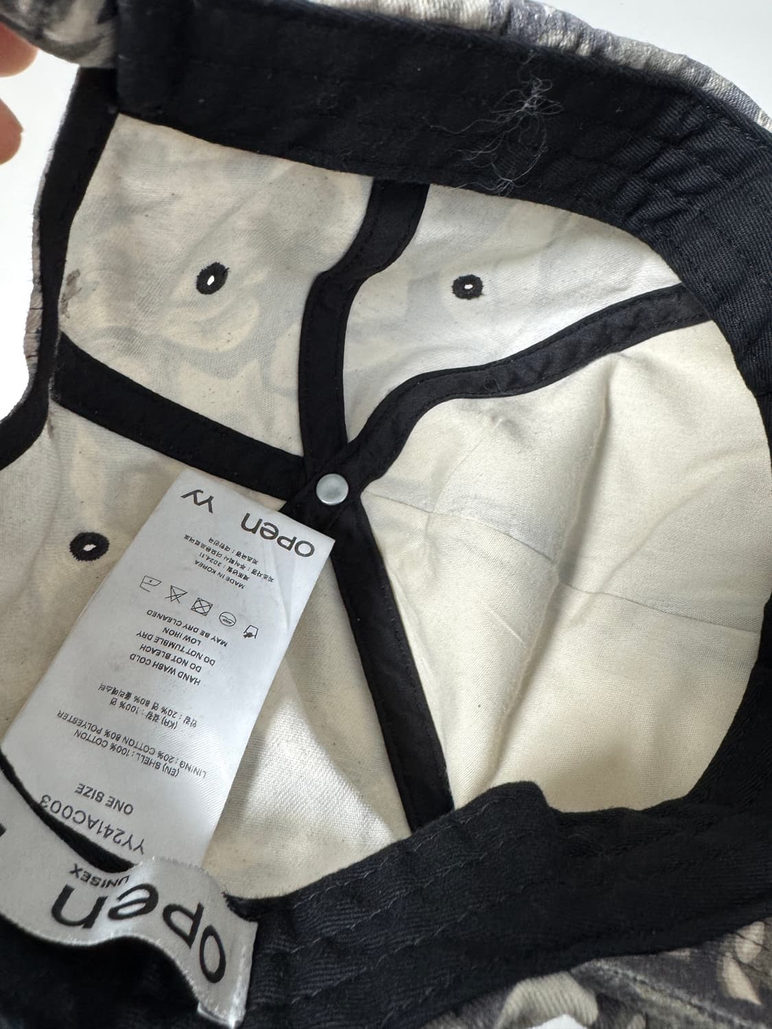 open YY 볼캡 판매합니다. 상품이미지4