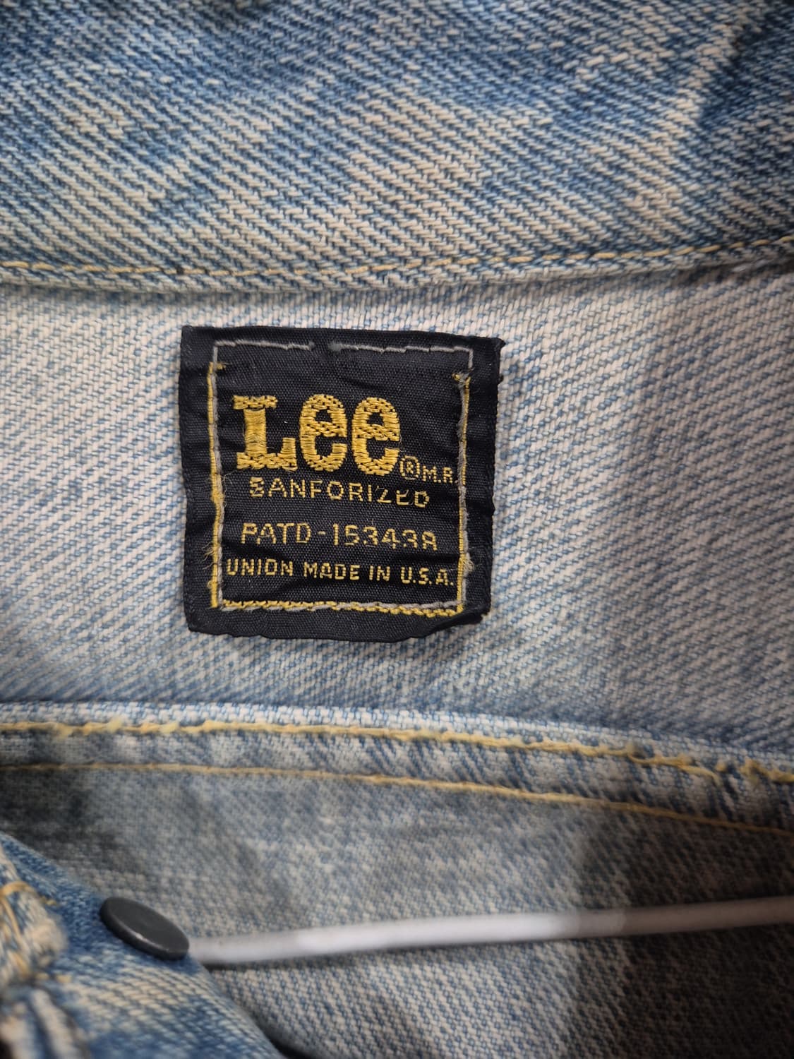 [Lee Riders] 60-70s 빈티지 데님 재킷 블랙라벨 Union 상품이미지4