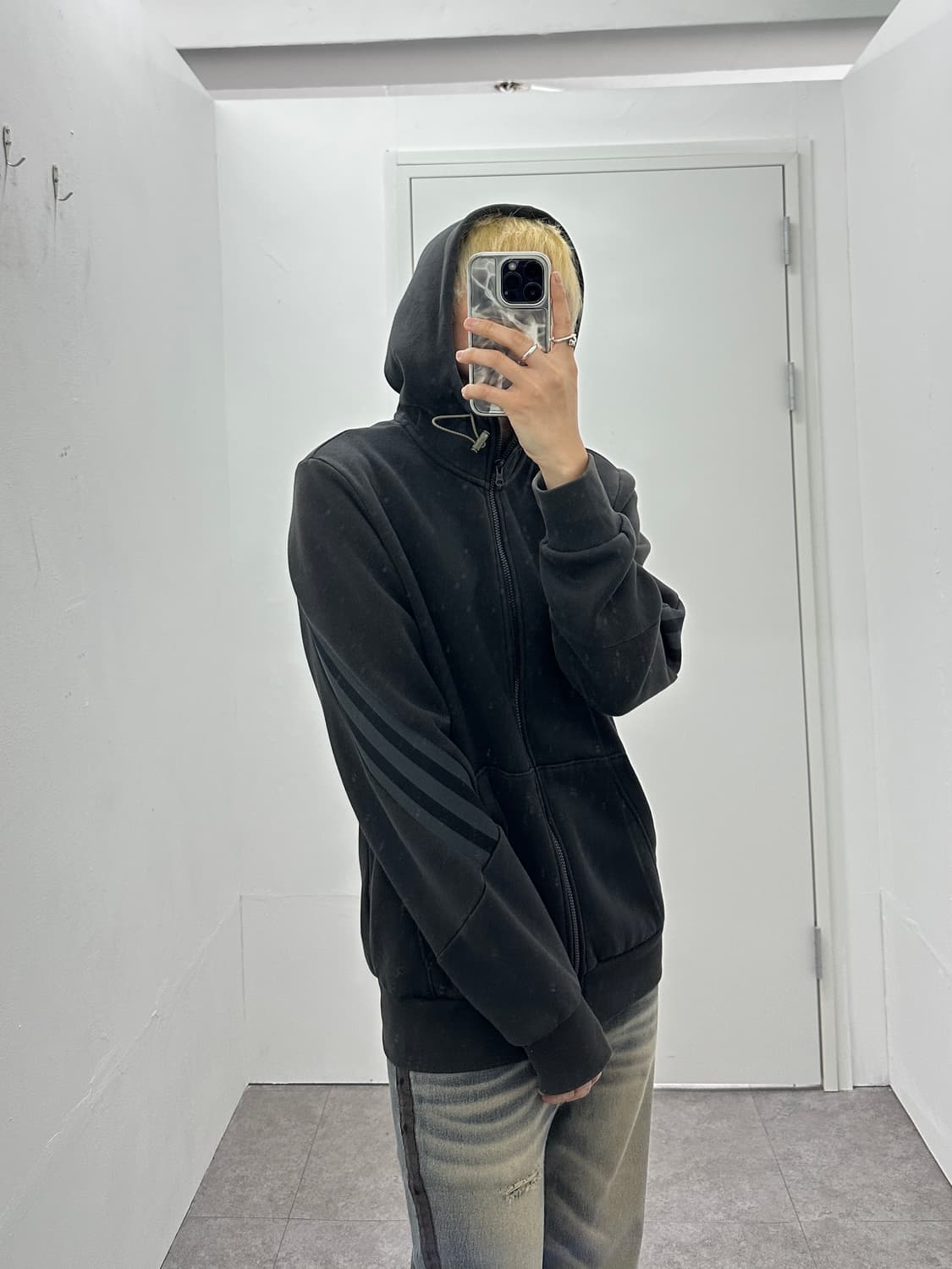 Adidas 후면 삼선 트레이닝 후디 상품이미지2