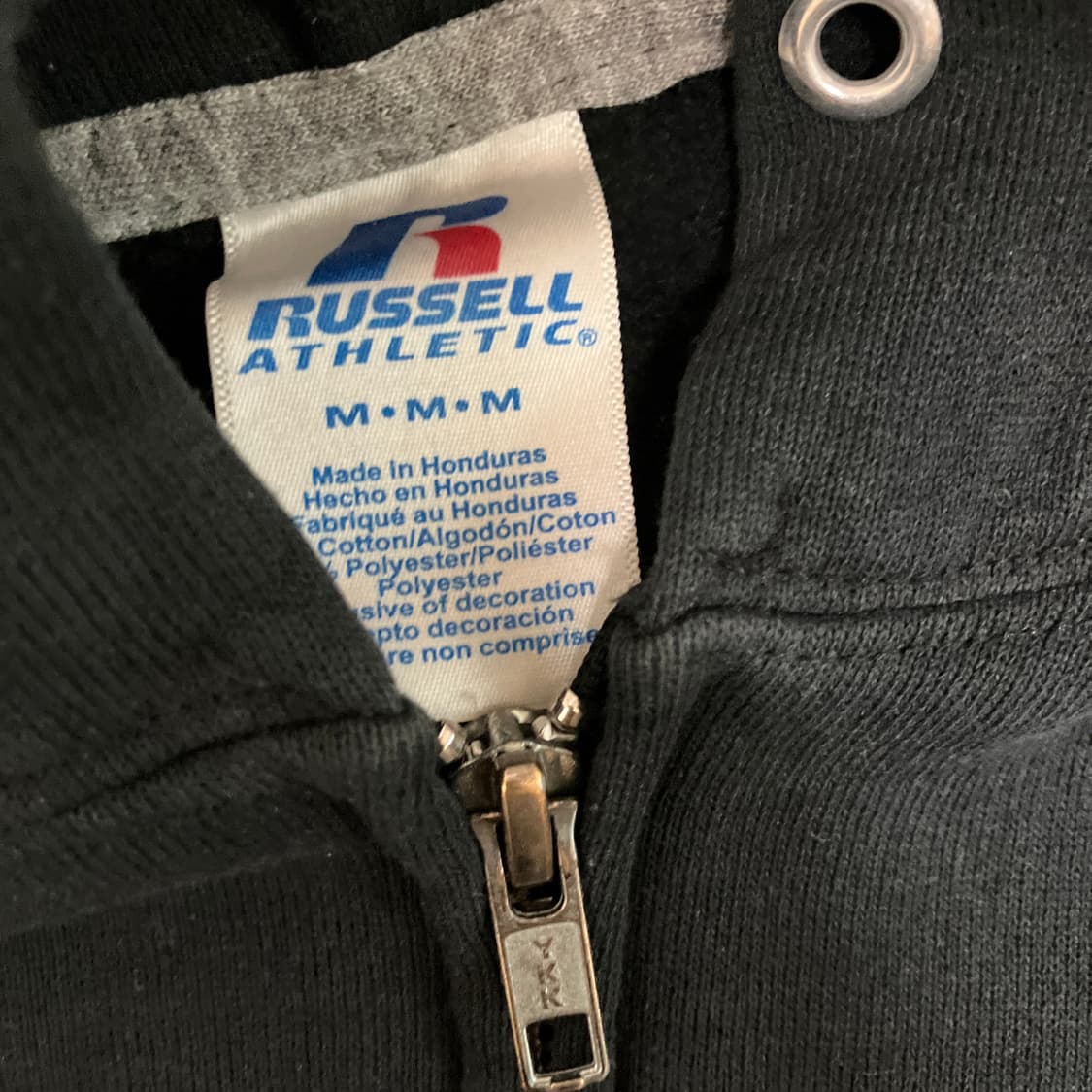 00's Russell Athletic 후드집업 블랙 M 상품이미지3