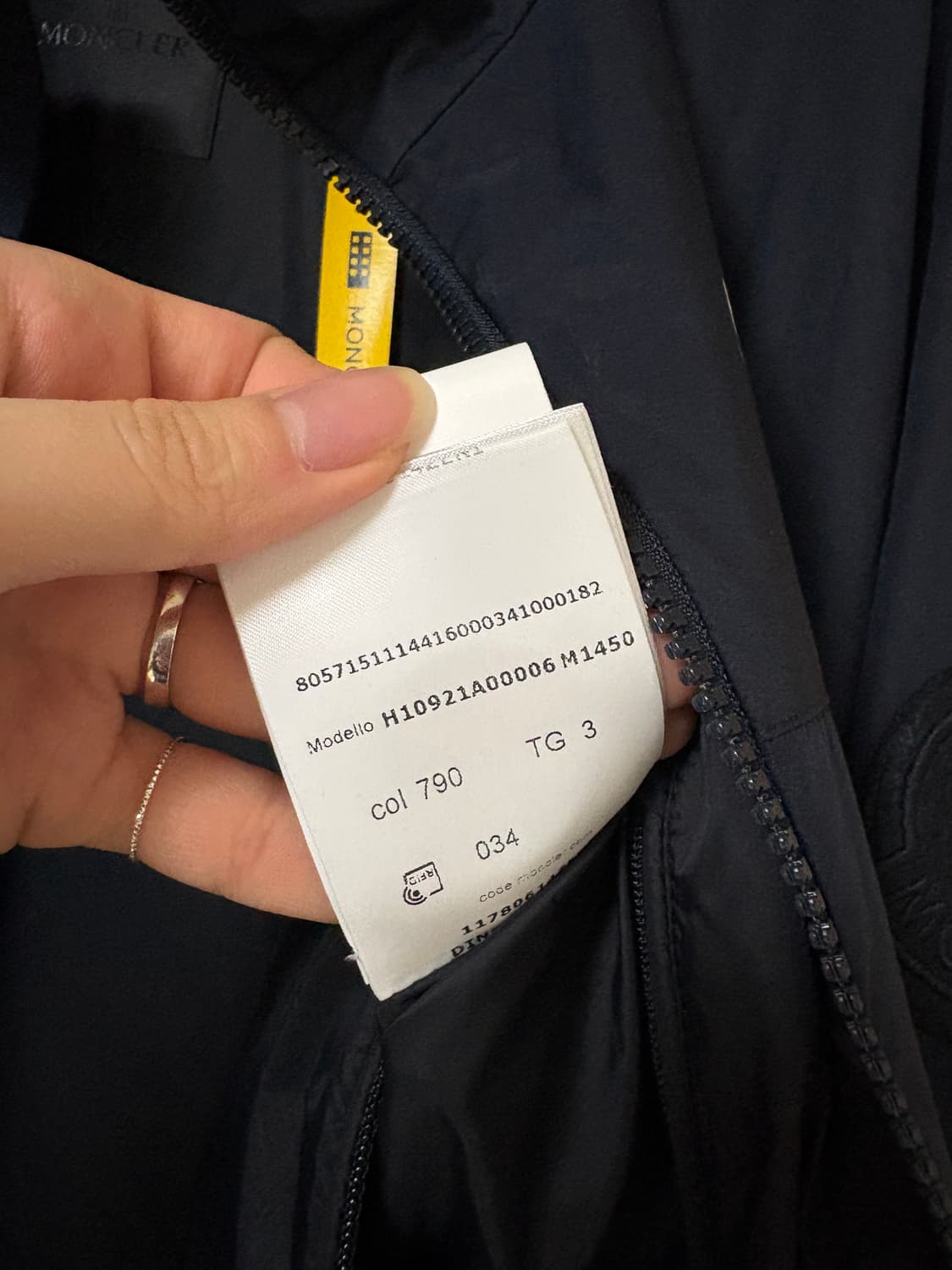 몽클레어 남성 지니어스 라인 네이비 3사이즈 상품이미지5